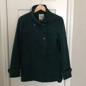 Thread & Supply hunter green pea coat